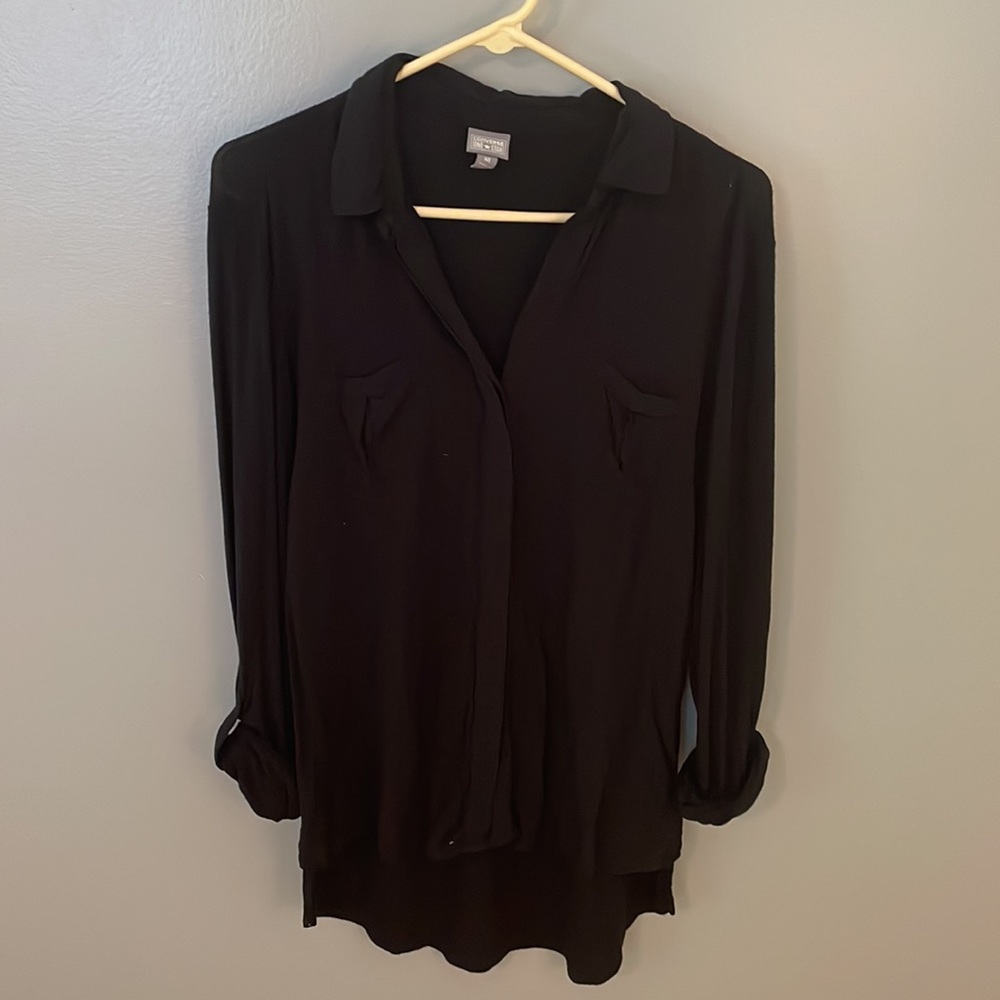 Converse One Star blouse size Medium front pockets adjustable sleeves
